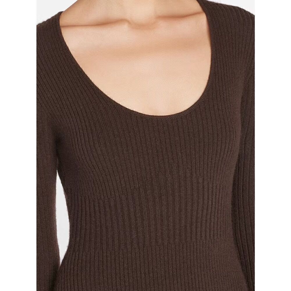 Frame Ribbed Cashmere U-Neck Dress NWT medium - Picture 6 of 15